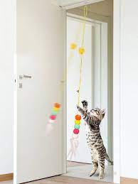 Brinquedo de porta para gatos