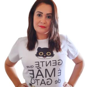 T-SHIRT Gente que é mãe de Gato